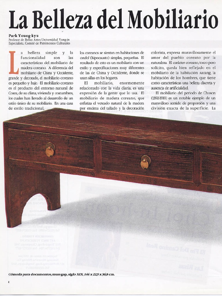 La Belleza Del Mobiliario Coreano | PDF, image size:768x1024