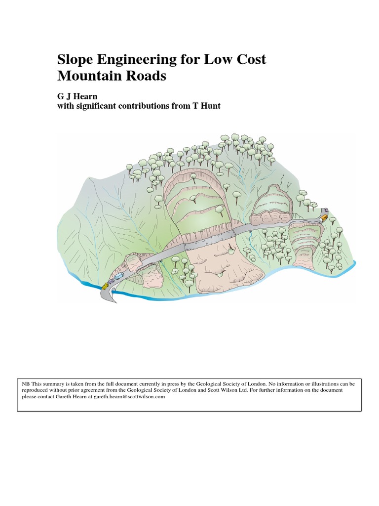 Hearn - Summary Slope Engineering For Low Cost Mountain Roads | PDF