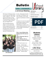 Friends of the Modesto Library Winter/Spring 2010 Newsletter