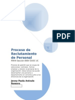 Proceso de Reclutamiento de Personal