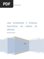 Introdução a pesquisa qualitativa do Ensino de Ciências