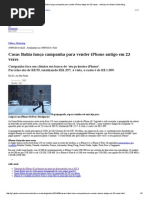 G1 - Casas Bahia Lança Campanha Para Vender iPhone Antigo Em 23 Vezes - Notícias Em Midia e Marketing