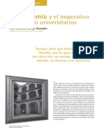 La autonomía y el imperativo categórico