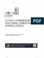 Proyecto Conceptual ZODES Corredor Cultural Chapultepec