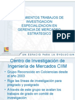 Lineamiento para Trabajos de Investigacion