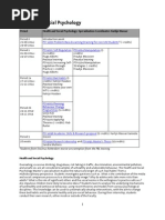Health and Social Psychology Master 2014 2015