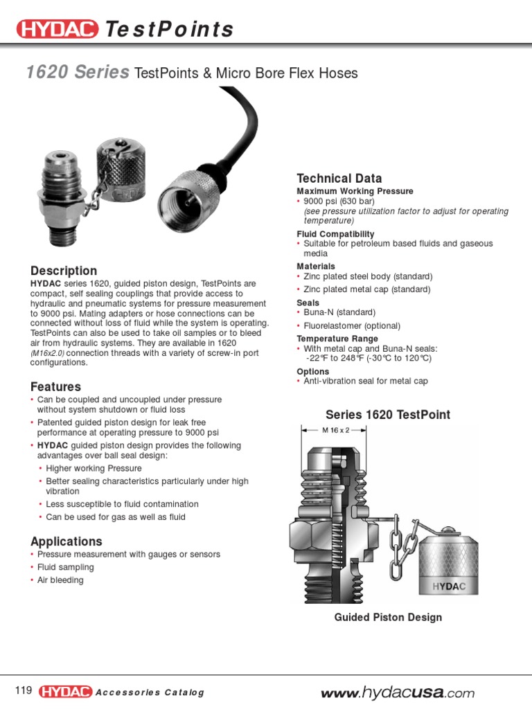Hydac Testpoint PDF Pressure Measurement Pressure