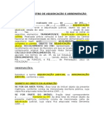 Modelo - Registro - Adjudicação e Arrematação Judicial