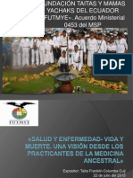 Salud y Enfermedad, Vida y Muerte. Una Visión Entre Los Practicantes de La Medicina Ancestral-2015