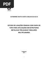 Estudo de Ligações Pinadas Com Chapa de Topo Para Aplicações Em Estruturas Metálicas Treliçadas Tubulares Multiplanare-2014