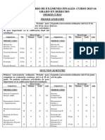 Exámenes Finales Grado en Derecho