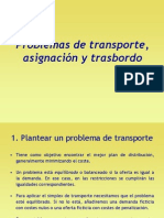 Problemas de Transporte Asignacion y Trasbordo