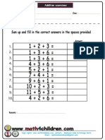 Sum Up and Fill in The Correct Answers in The Spaces Provided