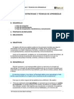 Proceso, Estrategias y Técnicas de Aprendizaje