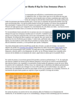 Dieta Para Adelgazar Hasta 8 Kg En Una Semana (Paso A Paso)
