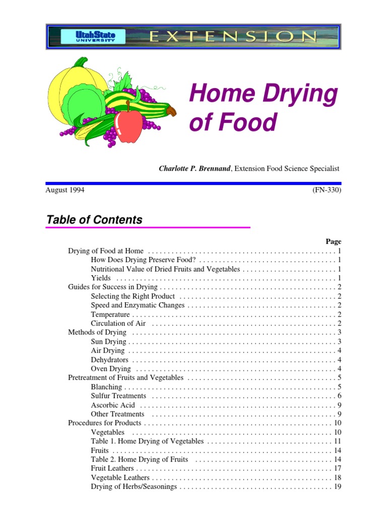 Home Food Drying Techniques Guide | PDF | Jerky | Food Preservation