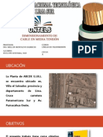 Dimensionamiento de Cable en Media Tensiòn