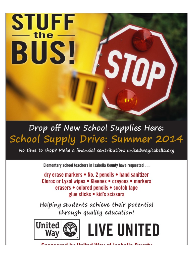 Isabella County School Supply Drive 2014 | PDF