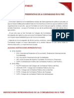 Instituciones Representativas de La Contabilidad en El Perú