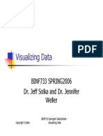 Visualizing Data: BINF733 SPRING2006 Dr. Jeff Solka and Dr. Jennifer Weller