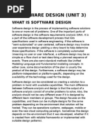 Software Design (Unit 3)