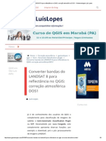 Qgis - Converter Bandas Do LANDSAT 8 Para Reflectância No QGIS_ Correção Atmosférica DOS1 - Geotecnologias Luís Lopes