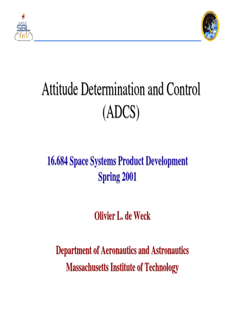 Attitude Determination and Control Attitude Control Inertial