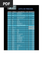 Lista de Precios 2010 Internet