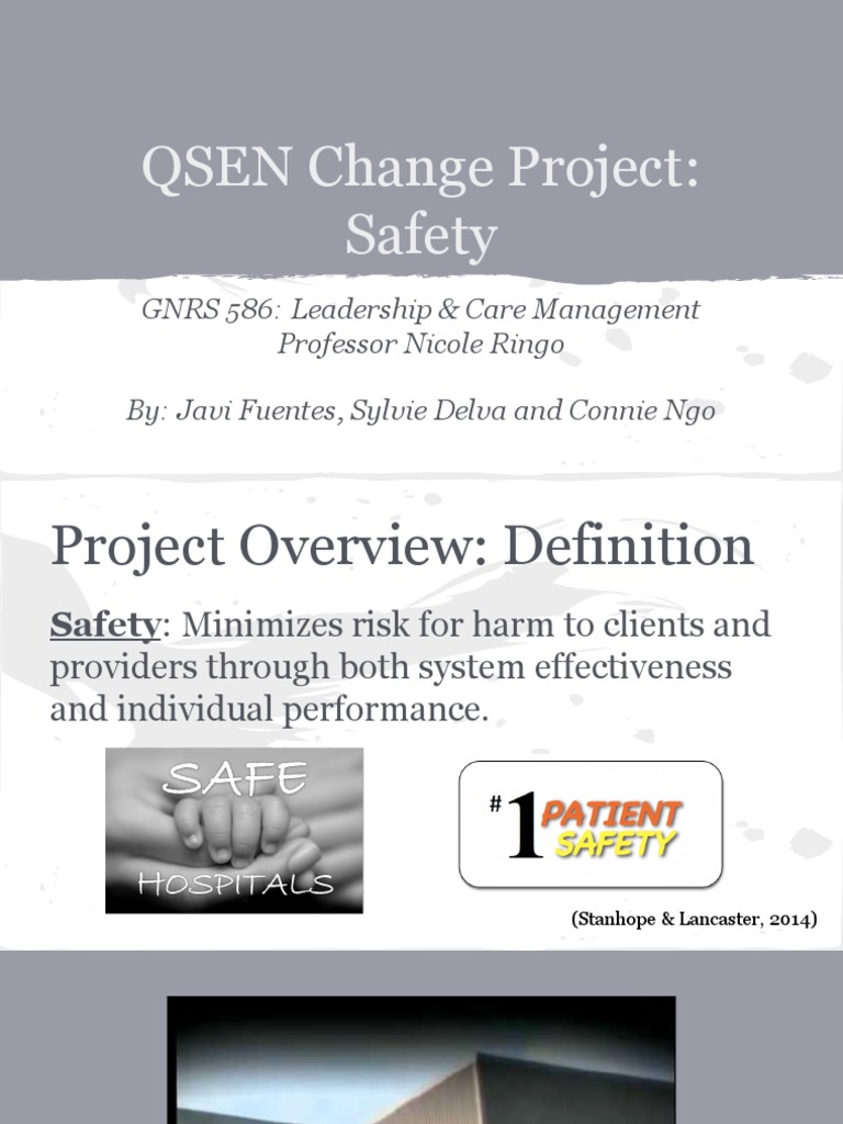 qsen safety Nursing Patient