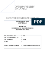 Hbml2103 Morfologi Dan Sintaksis - Sallyjohnny