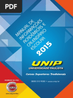 Manual Do Estudante e Calendário UNIP - 2015