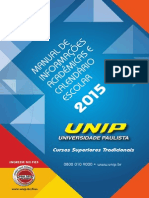 Manual Do Estudante e Calendário UNIP - 2015