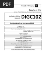 Download DIGC102 Digital Research Methods Subject Outline Feb 24 2010 by Dr Christopher Moore SN27367664 doc pdf