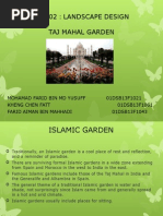 Taj Mahal Garden. Landscape Architecture