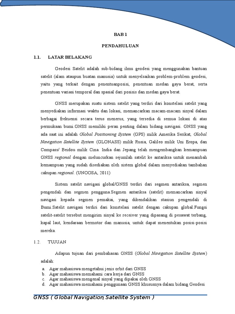 Sistem Satelit Navigasi Global Pdf