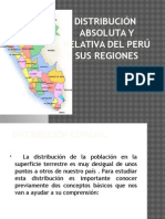 Distribución Absoluta y Relativa Del Perú y Sus