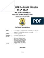 Evaluación de Los Componentes Del Rendimiento en El Cultivo Del Cacao en La Comunidad de Trampolín - Pumahuasi.