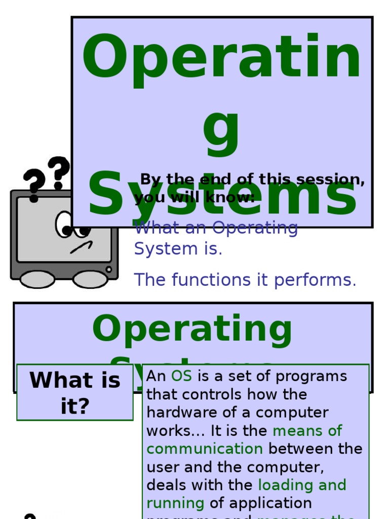 Understanding the Key Functions and Features of Operating Systems | PDF ...
