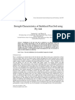 Strength Characteristics of Stabilized Peat Soil Using Fly Ash