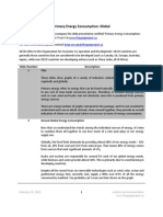 Primary Energy Consumption: Global