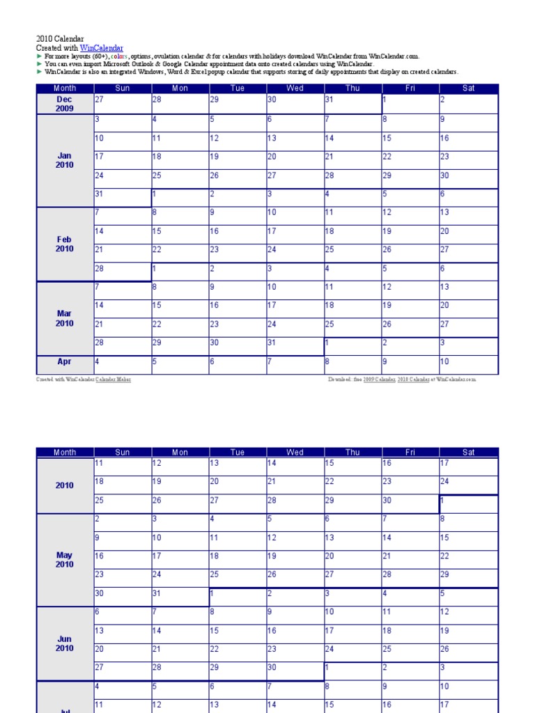 Wincalendar: Month Sun Mon Tue Wed Thu Fri Sat | Download Free PDF ...