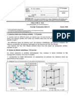 Cristallographie Et Cristallochimie ICorrige2015