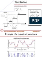Quantization: Input-Output Characteristic of A Scalar Quantizer