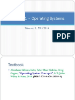 TSN2101 - Operating Systems: Trimester 1, 2013/2014
