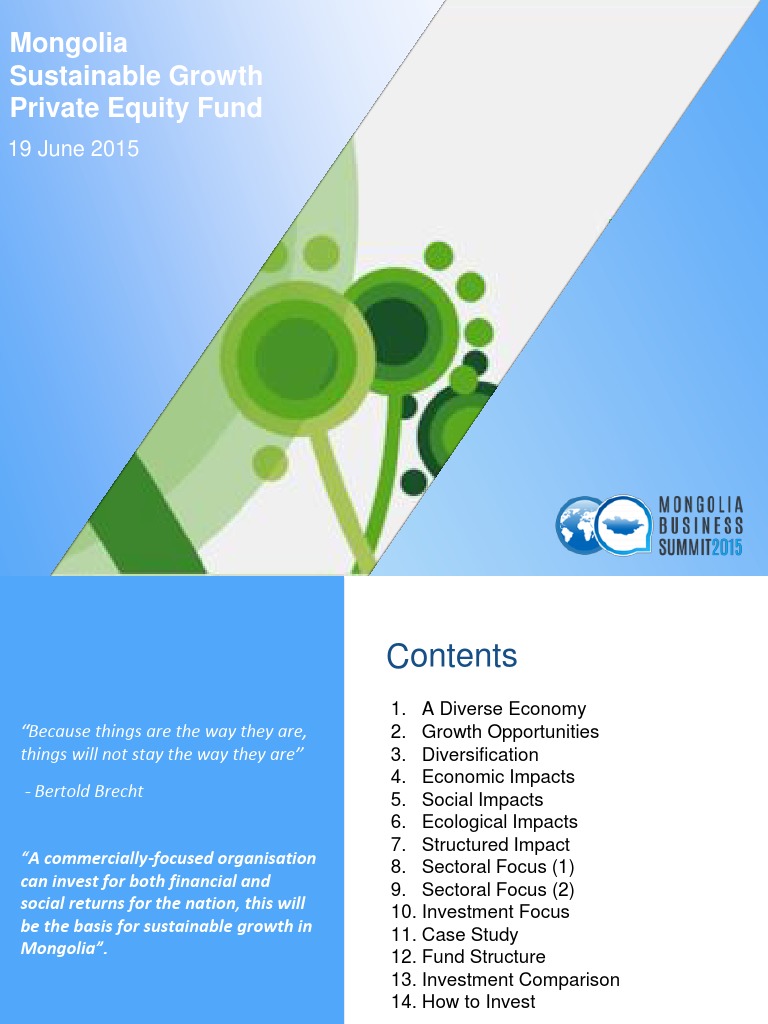 Private Equity Fund Pdf Economic Growth Investing