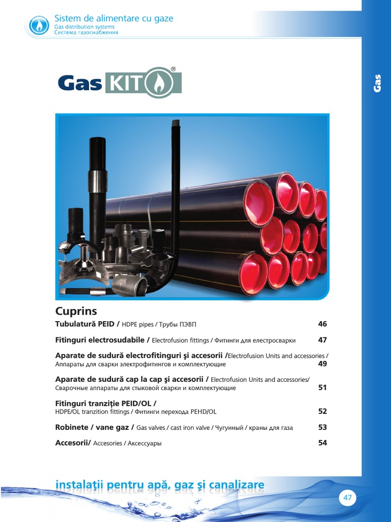 GasKIT - Catalog de Produse GasKIT-sistem Alimentare Gaze | PDF
