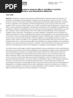 Udo Kelle. Sociological Explanations Between Micro and Macro and the Integration of Qualitative and Quantitative Methods