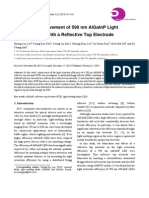 Efficiency Improvement of 590 NM Algainp Light Emitting Diode With A Reflective Top Electrode