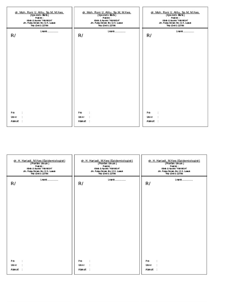 Format Resep | PDF