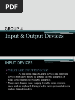 Input Output Devices Presentation